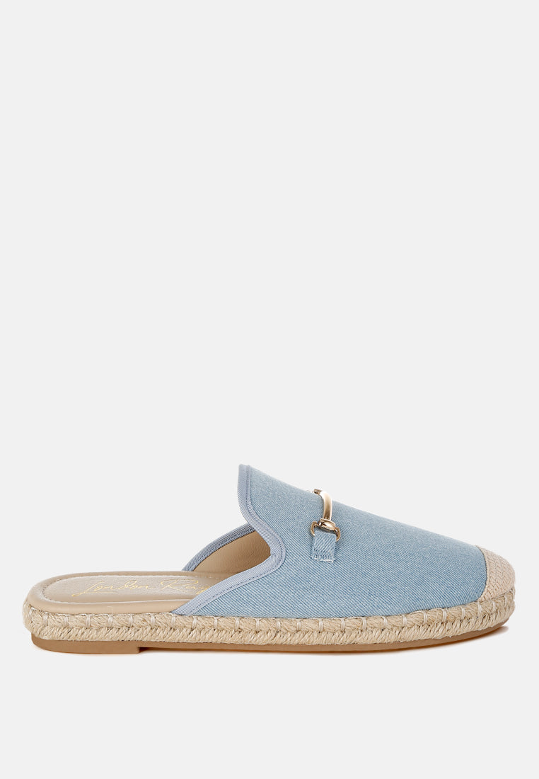 Midori Denim Slip-On Mules - Image 13