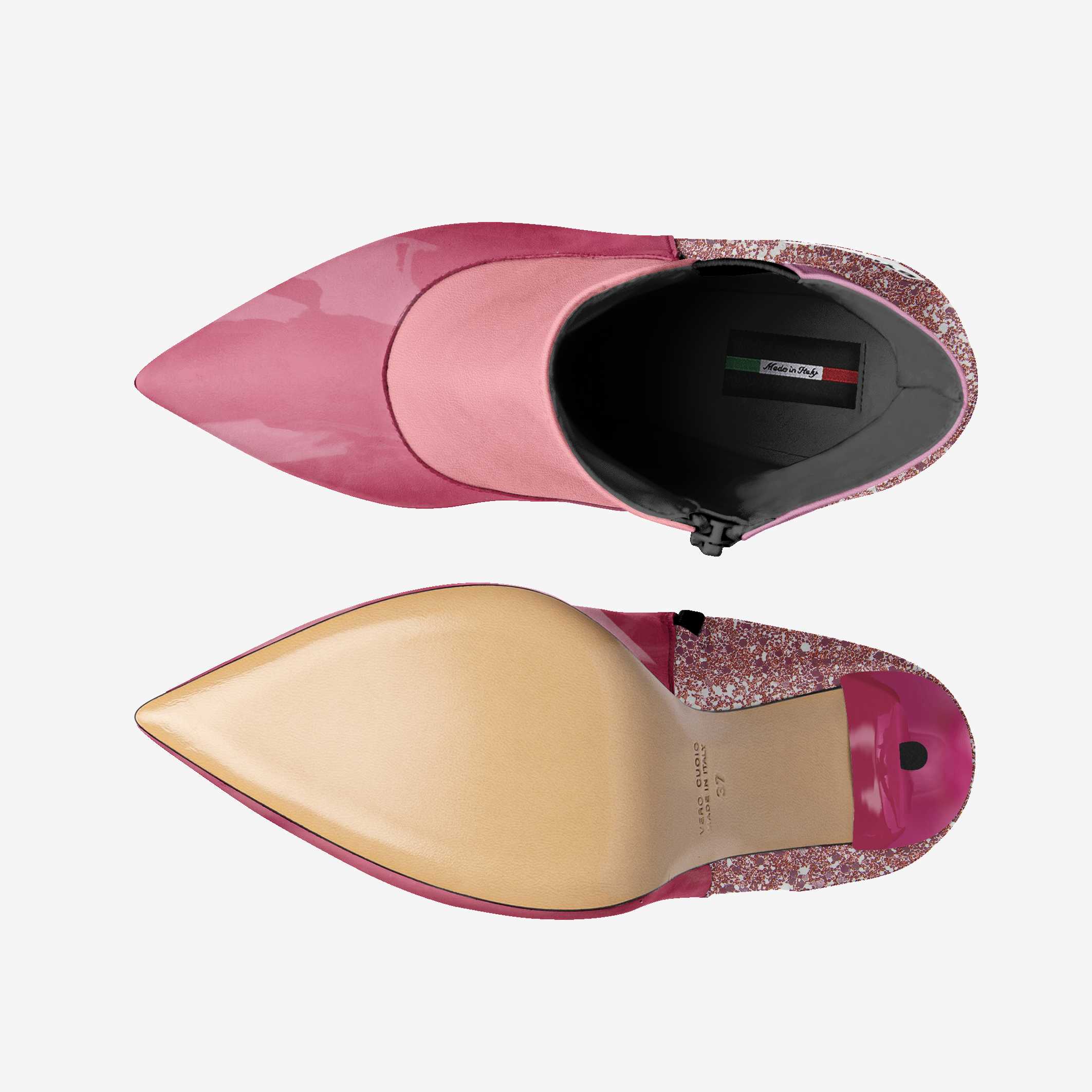 Vegan Heeled Shoe Women BYMANYC ® New York Tribeca Blush Twist - Image 2