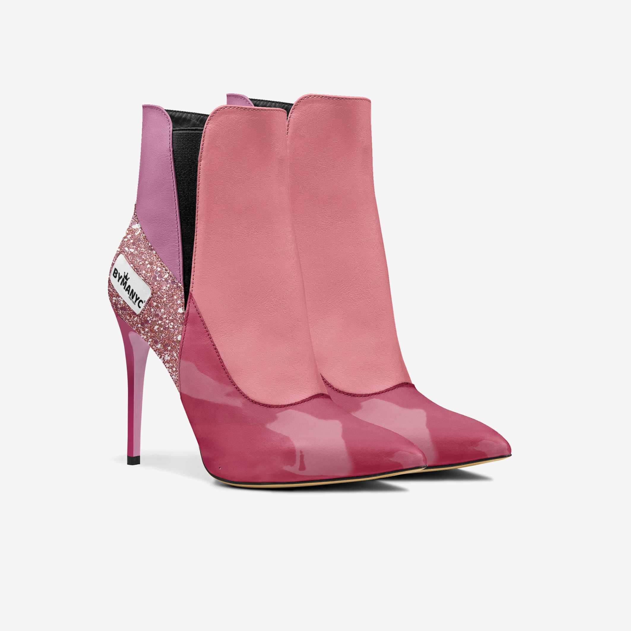 Vegan Heeled Shoe Women BYMANYC ® New York Tribeca Blush Twist - Image 3