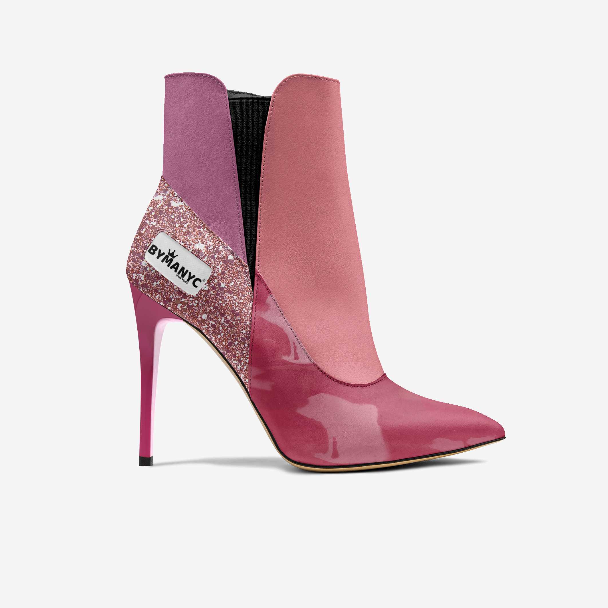 Vegan Heeled Shoe Women BYMANYC ® New York Tribeca Blush Twist - Image 4