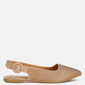 Jarisa Rhinestones Embellished Slingback Mules