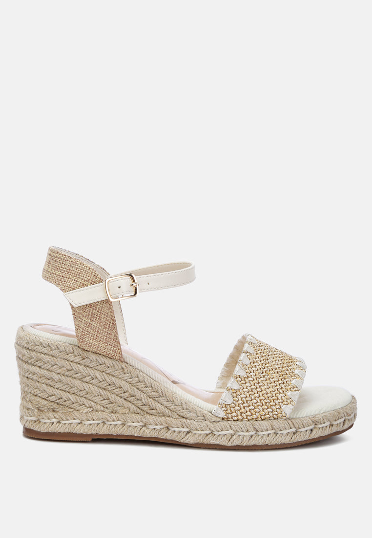 Lucas Raffia Wedge Heel Espadrilles - Image 6