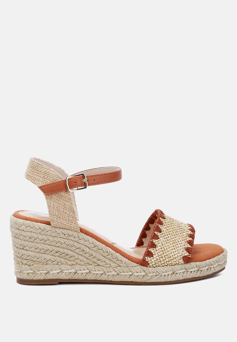 Lucas Raffia Wedge Heel Espadrilles - Image 14