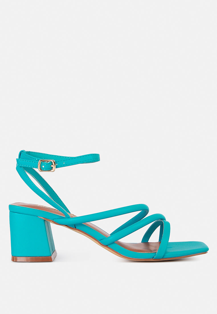 Right Pose Faux Leather Block Heel Sandals - Image 14