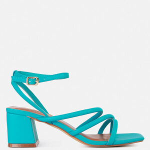 Right Pose Faux Leather Block Heel Sandals