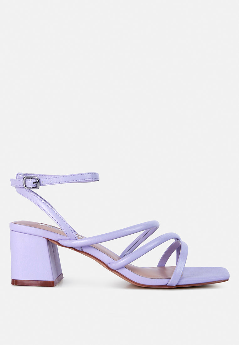 Right Pose Faux Leather Block Heel Sandals - Image 23